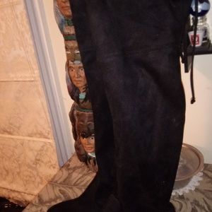 Womams suede thigh high boots size 9